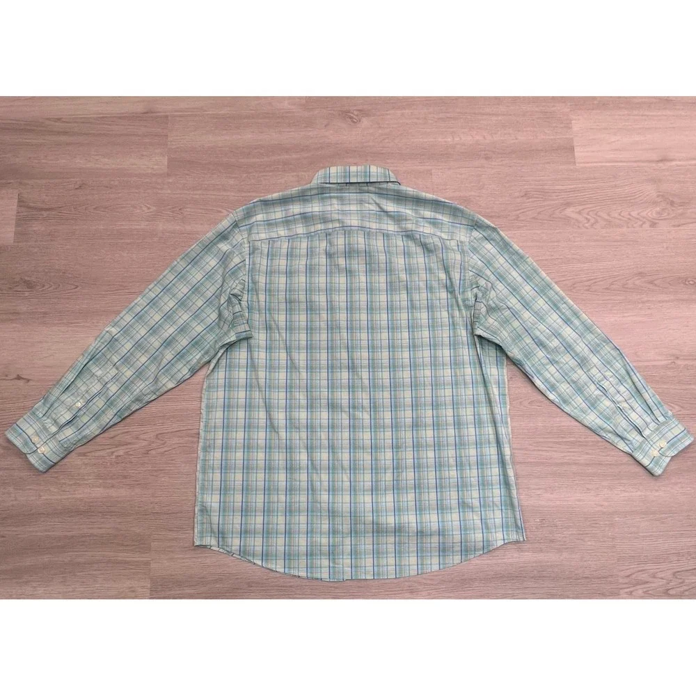Duluth Trading Co Relaxed Fit Long Sleeve Button Up Shirt‎ Men's Size L Plaid